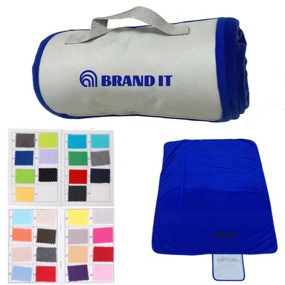 Roll Up Polar Fleece Blanket