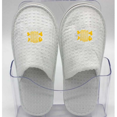 Disposable Waffle Close-Toe Hotel Slipper