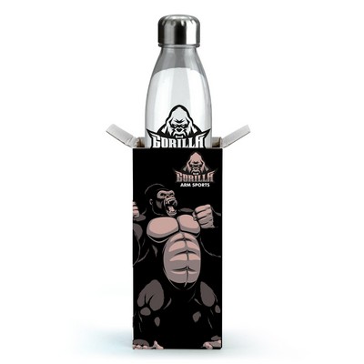 20 Oz Double Wall Plastic Tumbler W/Straw In Gift Box