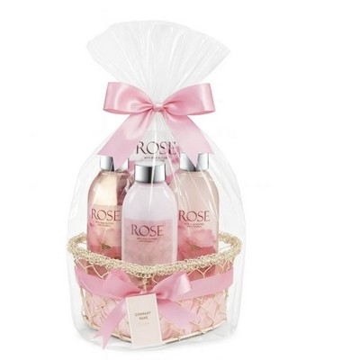 Rose Fragrance Heart Shaped Spa Basket