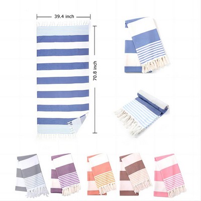 Striped Turkish Beach Towel