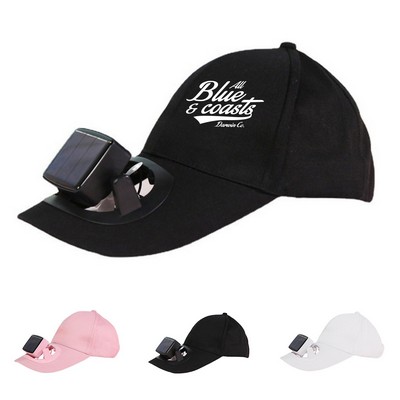 Baseball Cap with Removable Cooling Fan