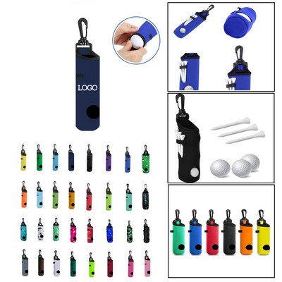 Neoprene Golf Ball Pouch – Holds 3 Balls Securely