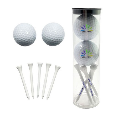 Custom Golf Ball and Tee Set