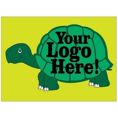 Turtle Rectangle Badge/Button w/ Bar Pin (2"x3")