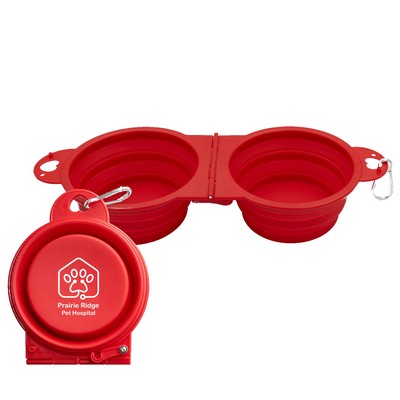 Top Tail Double Collapsible Pet Bowl