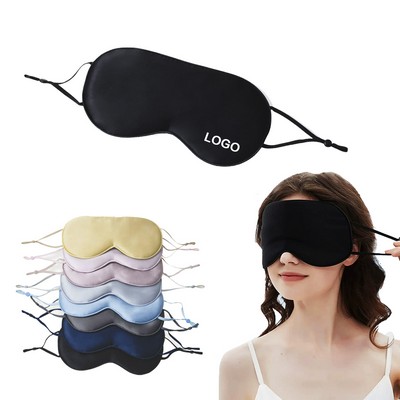 Double-Sided Mulberry Silk Eye Mask with Adjustable Ear-Hanging Strap