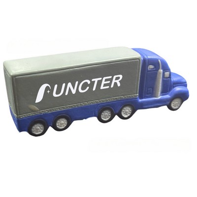 Semi-Trailer Truck Stress Reliever PU Foam Toy Truck Model Decoration Pressure Relief Grip Ball