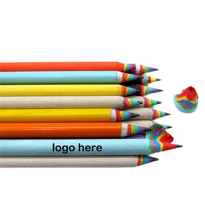 Rainbow Paper Pencil