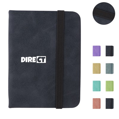 A7 Pocket Notebook W/ Pu Leather Cover&Elastic Strap