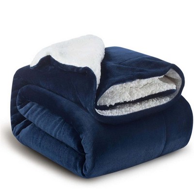 Soft Sherpa Fleece Throw Blanket
