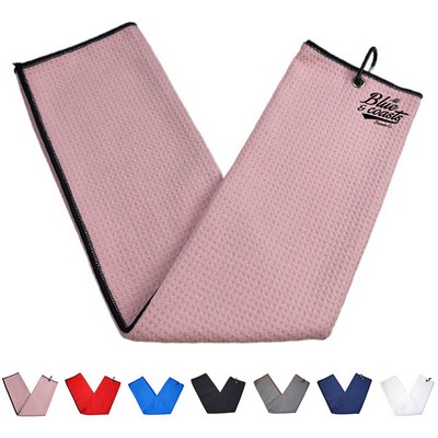 Microfiber Golf Towel with Metal Hook