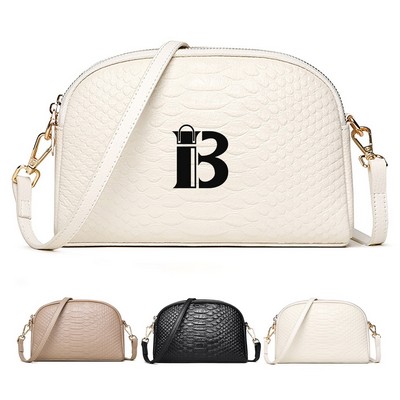 Cowhide shoulder crossbody bag