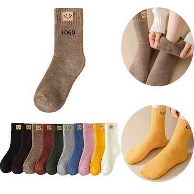 Womens Crew Socks Cotton Lightweight Cute Low Cut