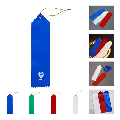 2"x6" Sublimated Polyester Award Ribbons