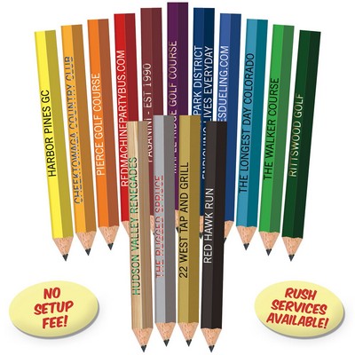 Matte Black with Black Wood Hexagon Golf Pencils