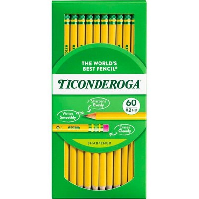 Ticonderoga #2 Yellow Wood Pencils - 240 Pack (Case of 6)