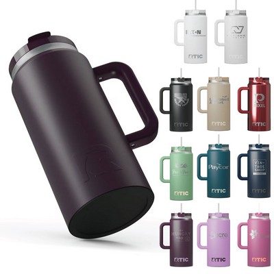 RTIC 64oz Ringed Stainless Steel Ceramic Lined Travel Mug