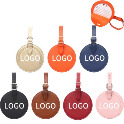 Round Flap Luggage Tags With Logo