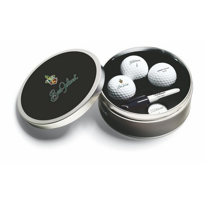 Titleist 3-Ball tin with 25 PRO V1 Balls & Custom Lid