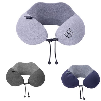 Press Inflatable U-shaped Pillow