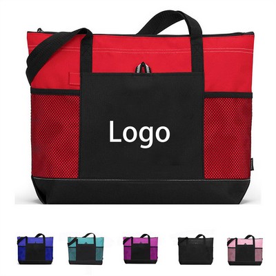 Oxford Cloth Large - Capacity Tote Shopping Handbag