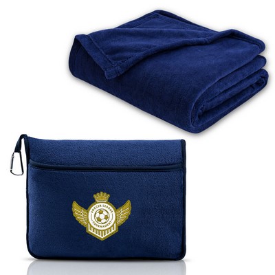 Plush Flannel Blanket And Pillow Combo