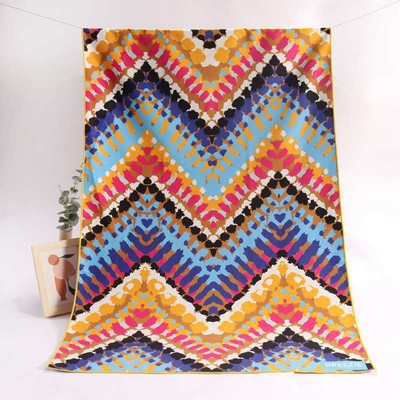 30" x 60" Sublimated Sand Proof 300 GSM Beach Towel