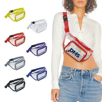 Clear Multi Pockets Fanny Pack