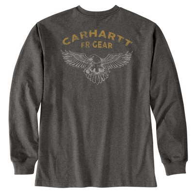 Flame Resistant Carhartt Force® Loose Fit Long-Sleeve Lightweight Eagle Graphic T-Shirt